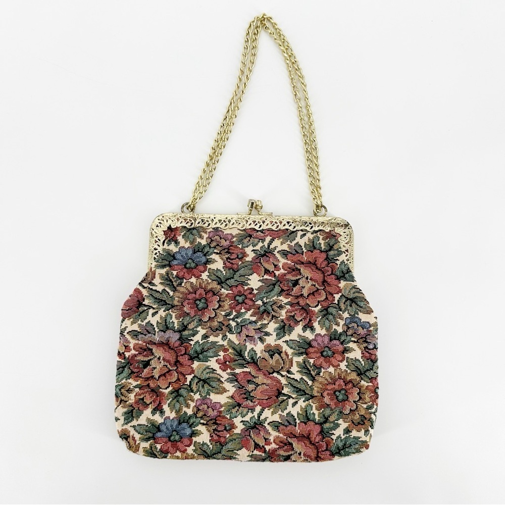 Vintage Tapestry Metallic La Regale Bag - Picture 1 of 9